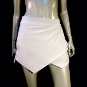 Saks Fifth Avenue White Wrap Shorts - NWT